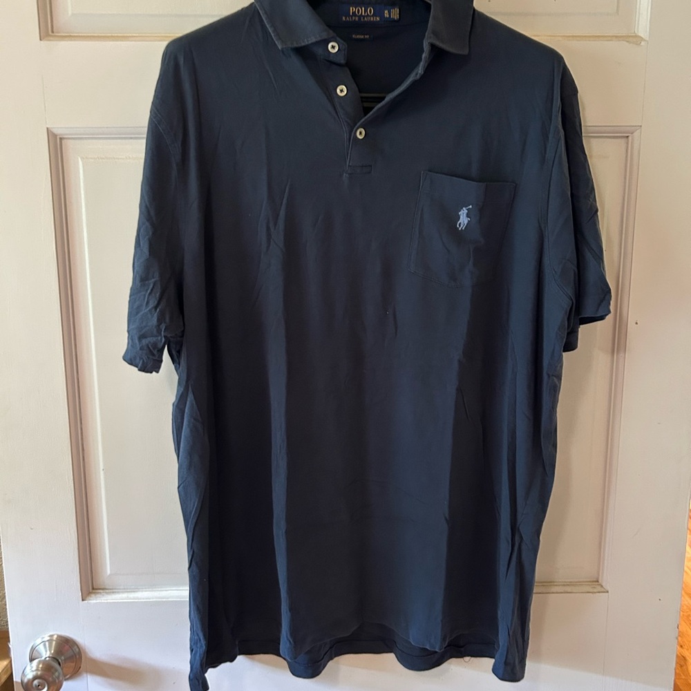 Polo by Ralph Lauren Blue Classic Polo Shirt - XL